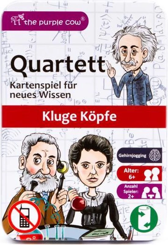 The Purple Cow Kaartspel Kwartet Slimme Geesten 16 X 11 Cm Papier 1 The Purple Cow Kaartspel Kwartet Slimme Geesten 16 X 11 Cm Papier